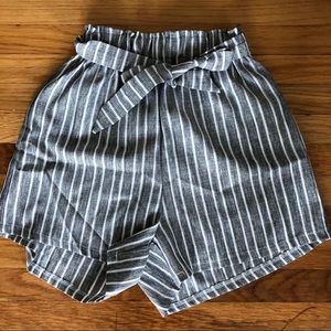 paper bag flowy shorts